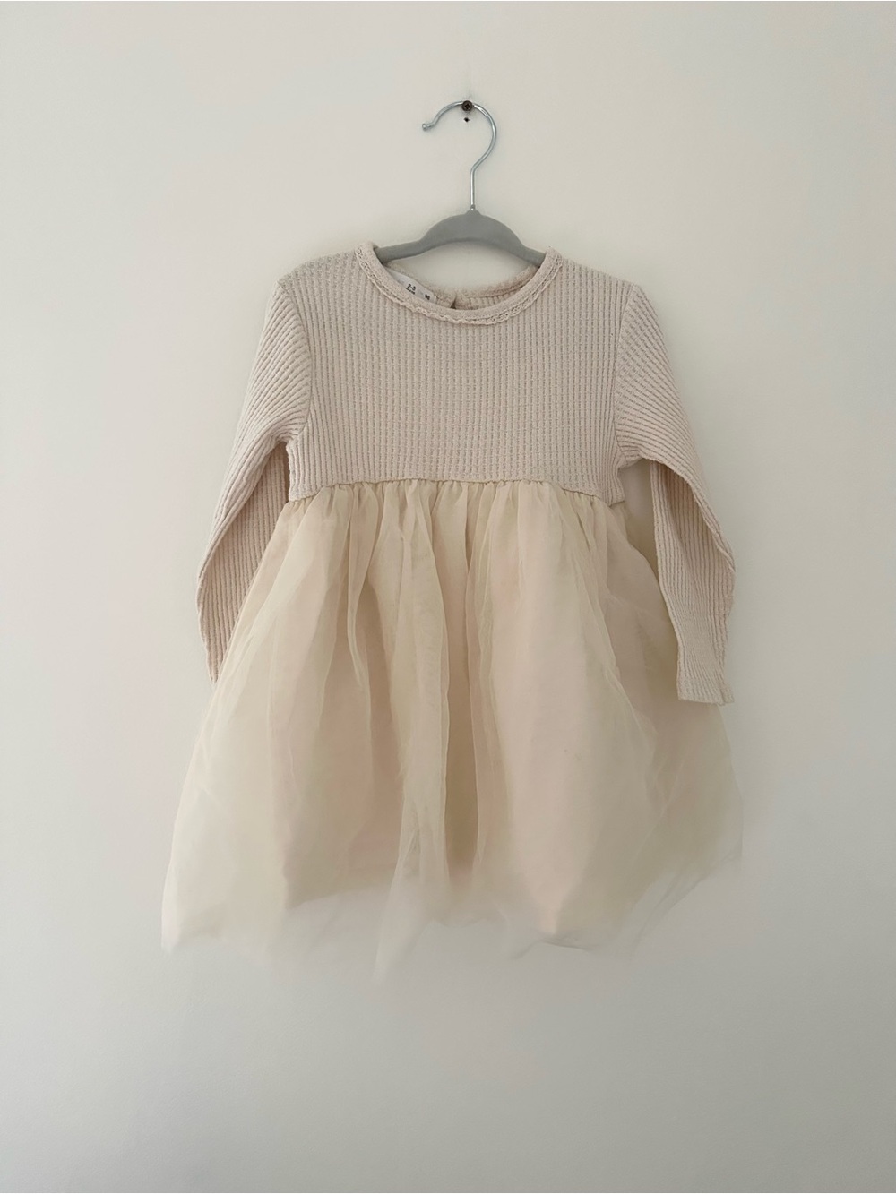 Zara waffle tulle dress | 2-T